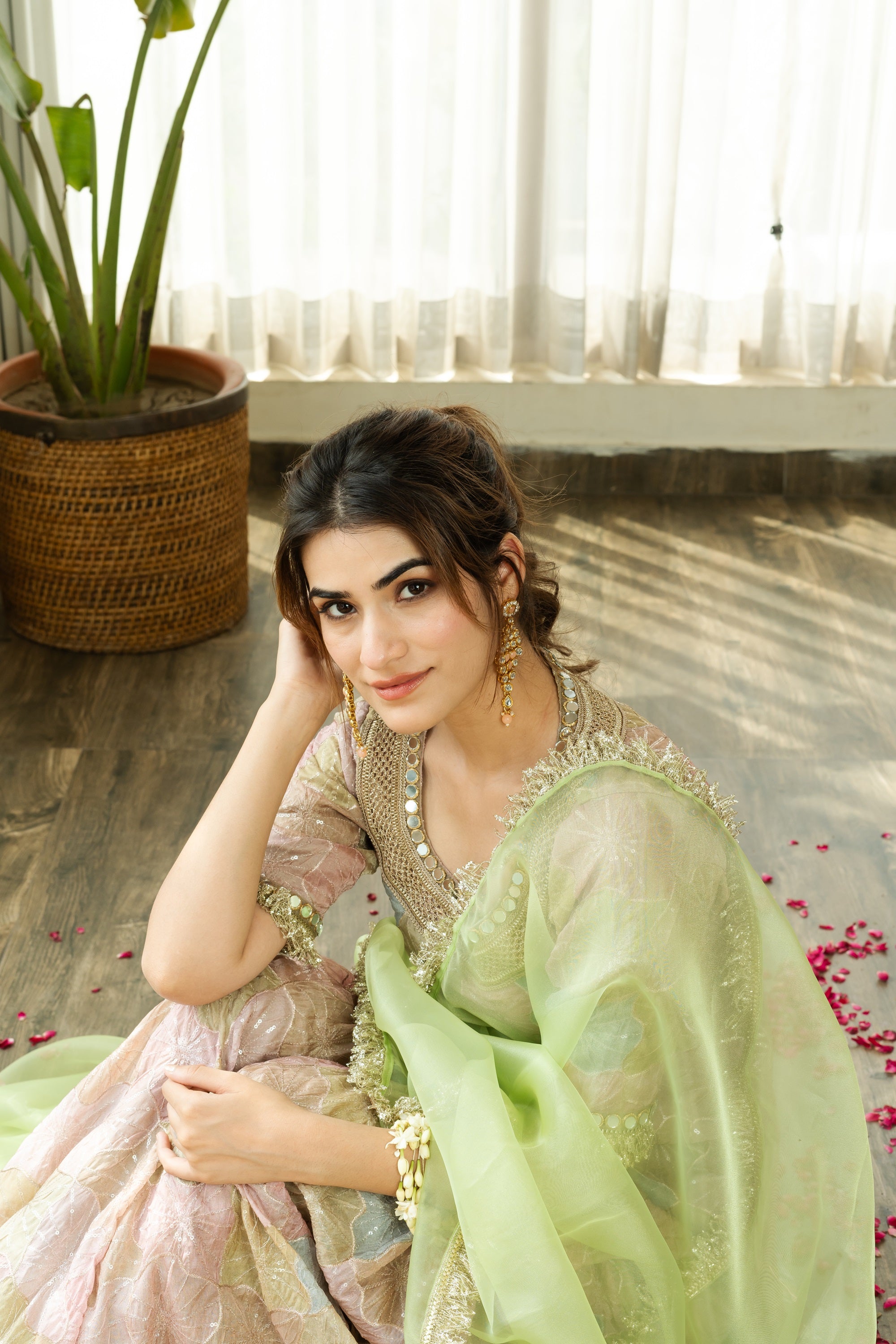 RAAG GEORGETTE SHARARA SET WITH DUPATTA - Sarnya