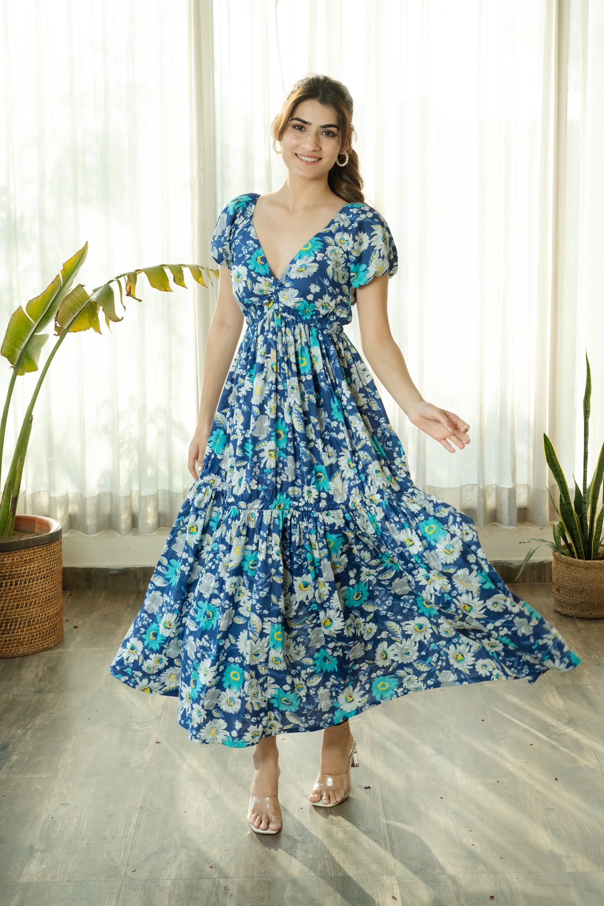 SEA FLOWER DRESS - Sarnya