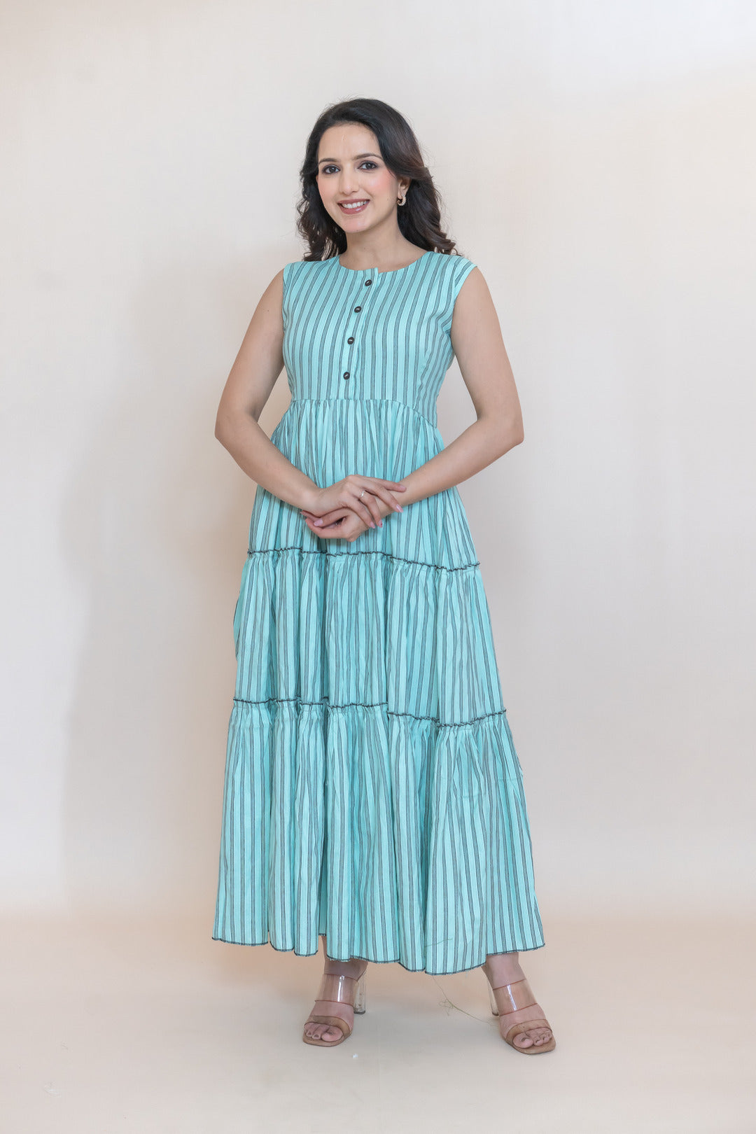 MIST COTTON SLUB DRESS