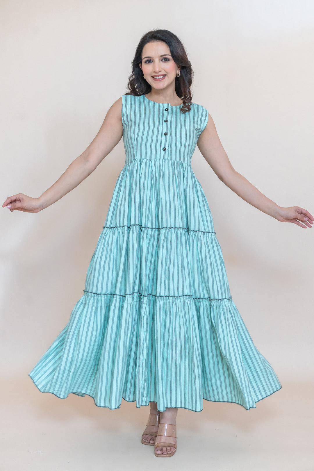 MIST COTTON SLUB DRESS