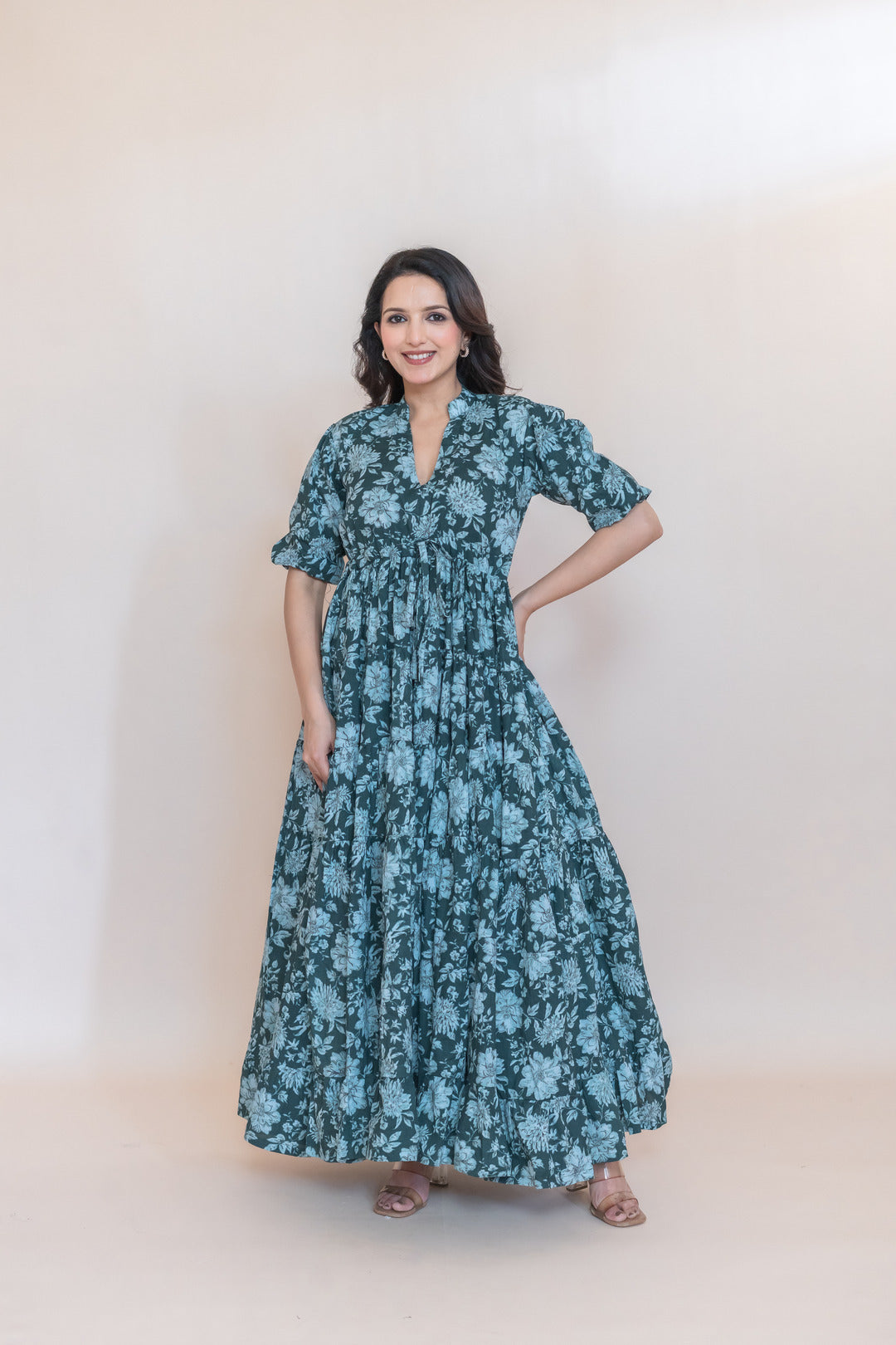 FARHAT COTTON FLARD DRESS