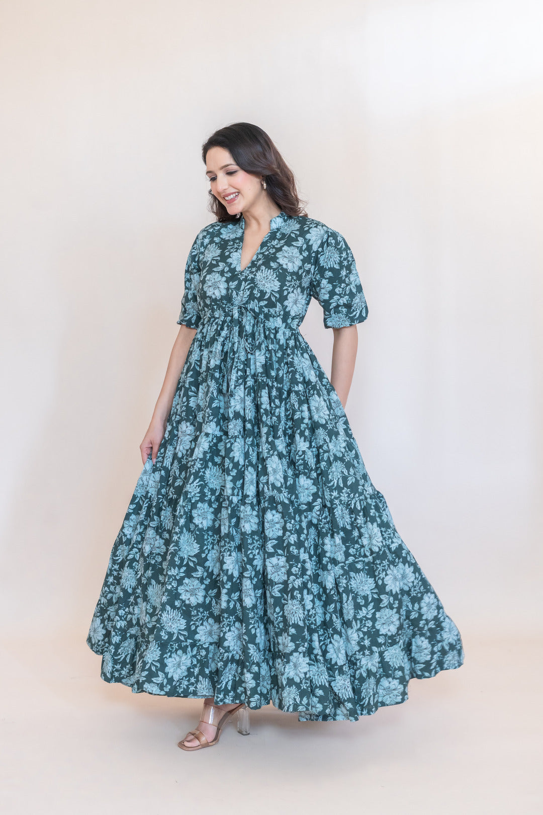 FARHAT COTTON FLARD DRESS