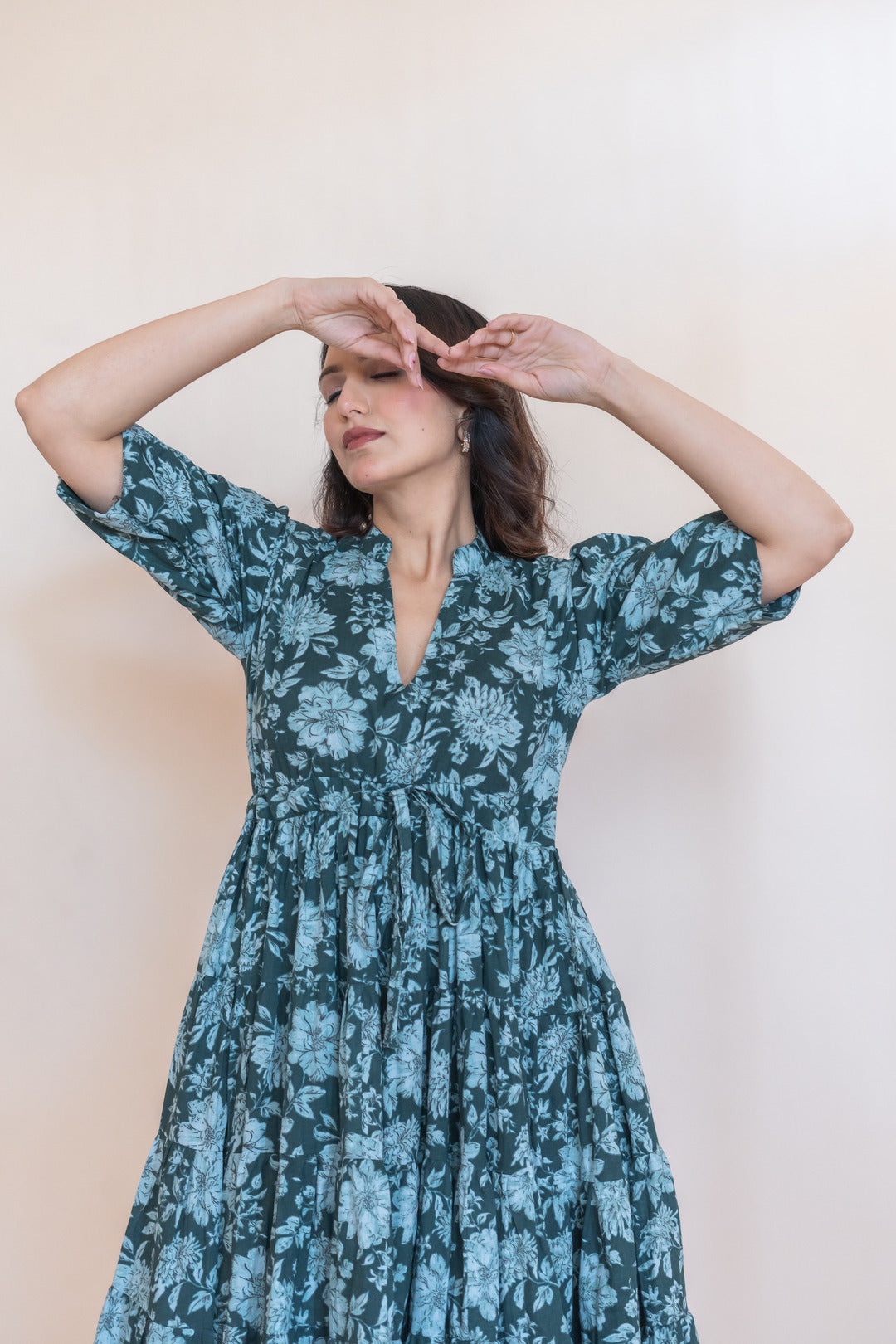 FARHAT COTTON FLARD DRESS