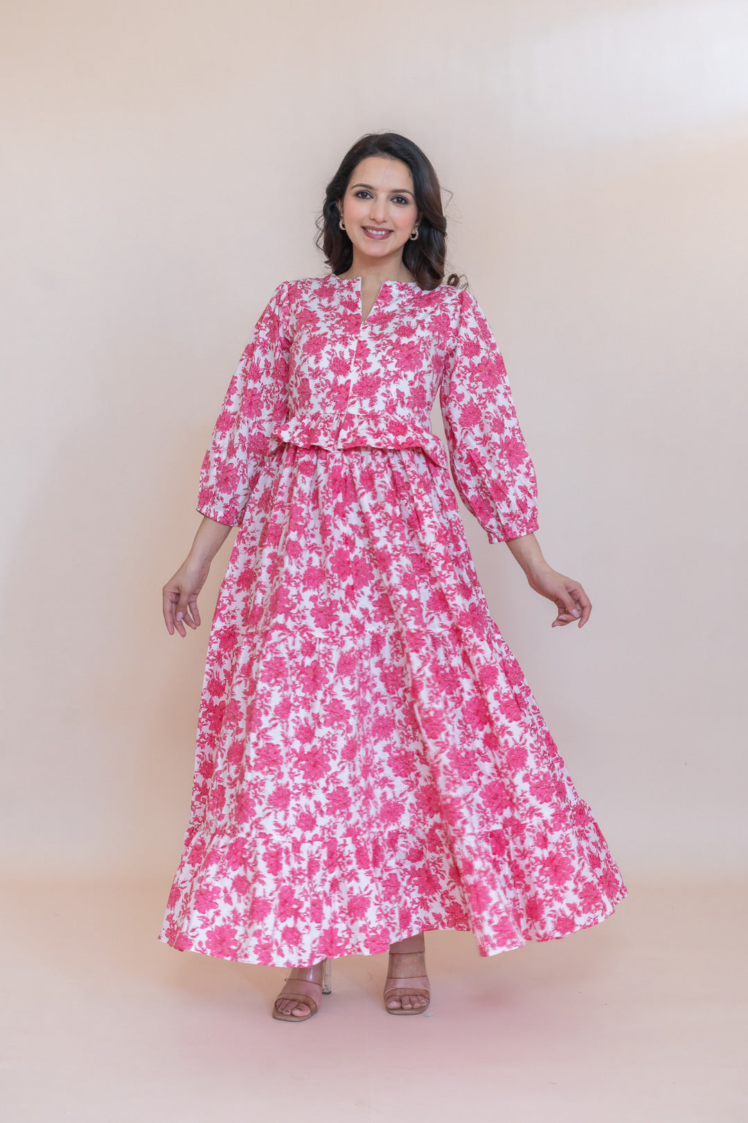 BASANTI COTTON FLORAL DRESS