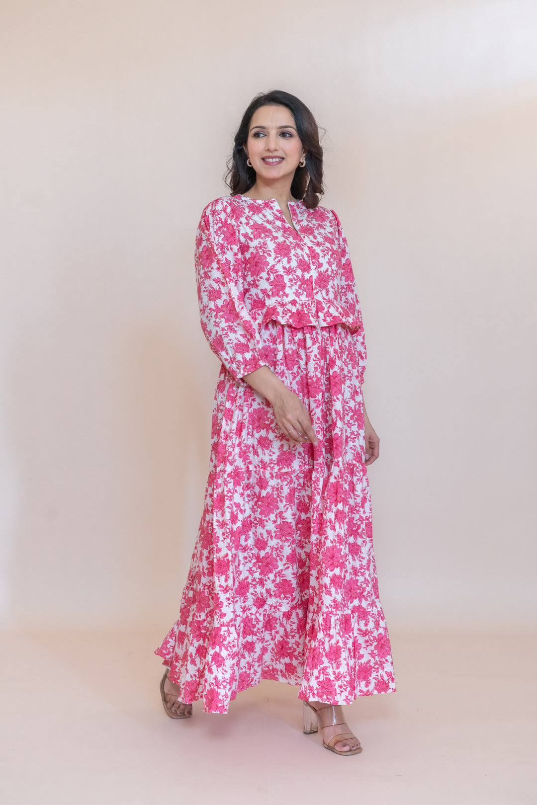 BASANTI COTTON FLORAL DRESS