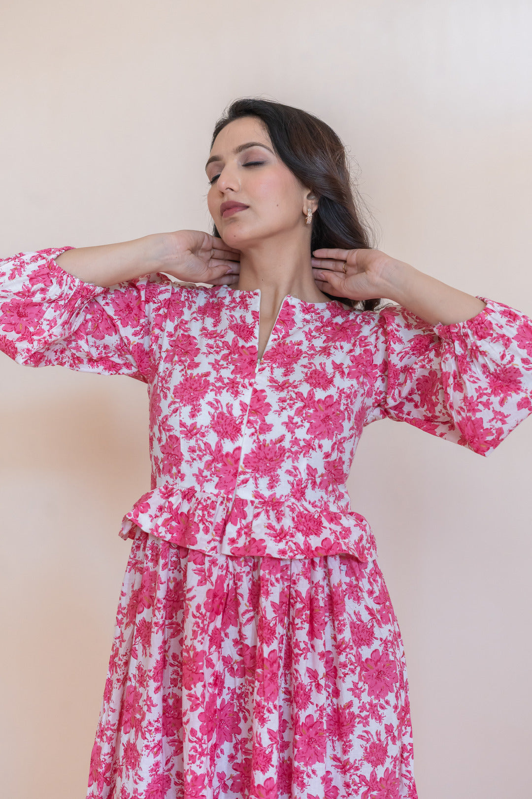 BASANTI COTTON FLORAL DRESS