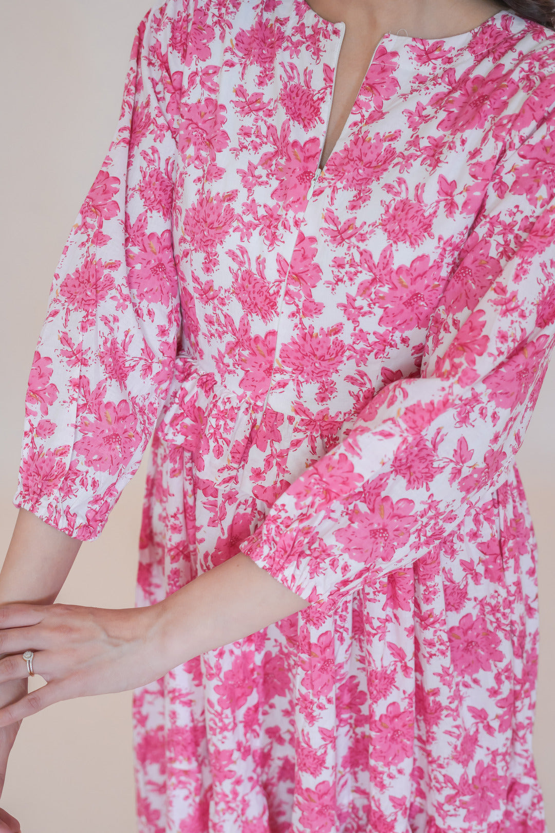 BASANTI COTTON FLORAL DRESS