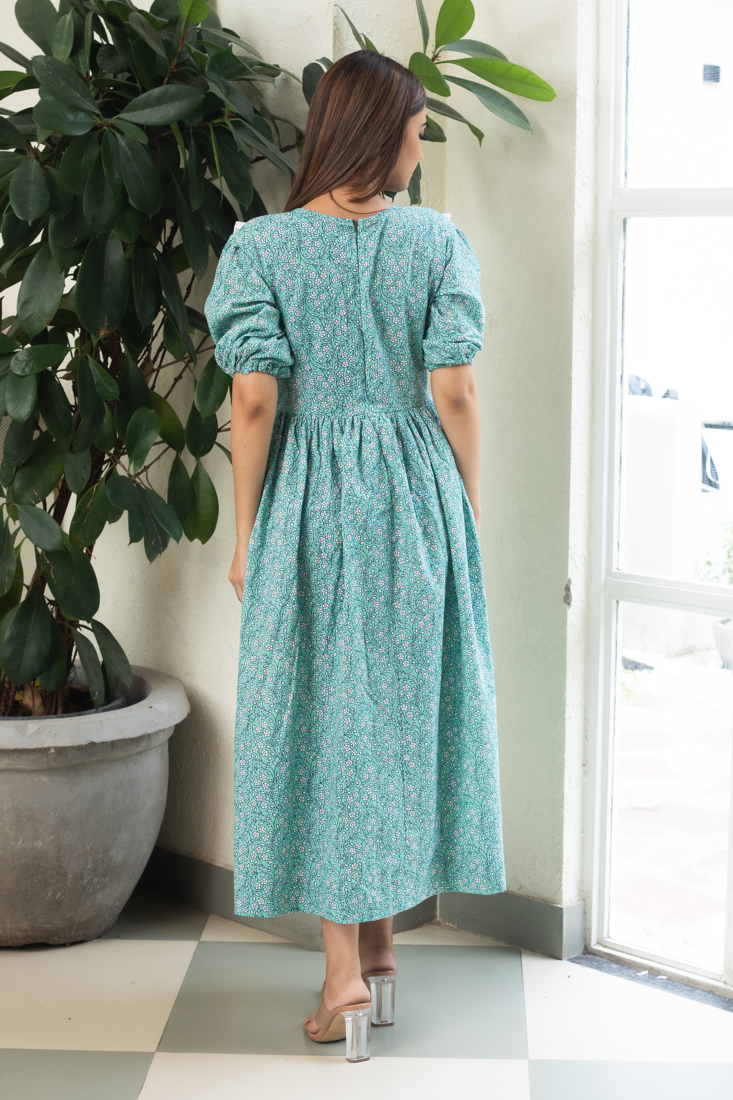 AQUA GREEN BREEZY DRESS