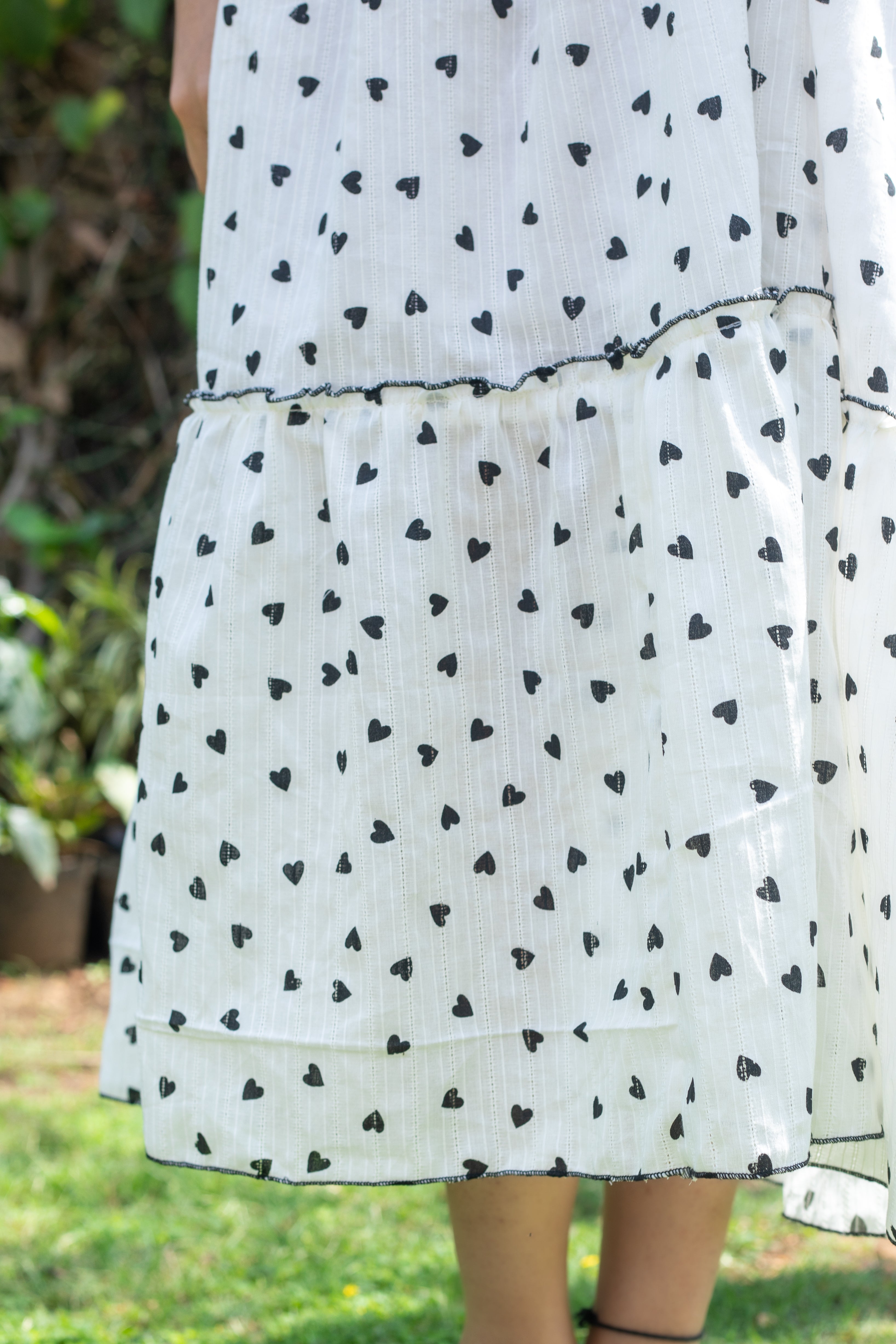 LITTLE HEART WHITE DRESS - Sarnya