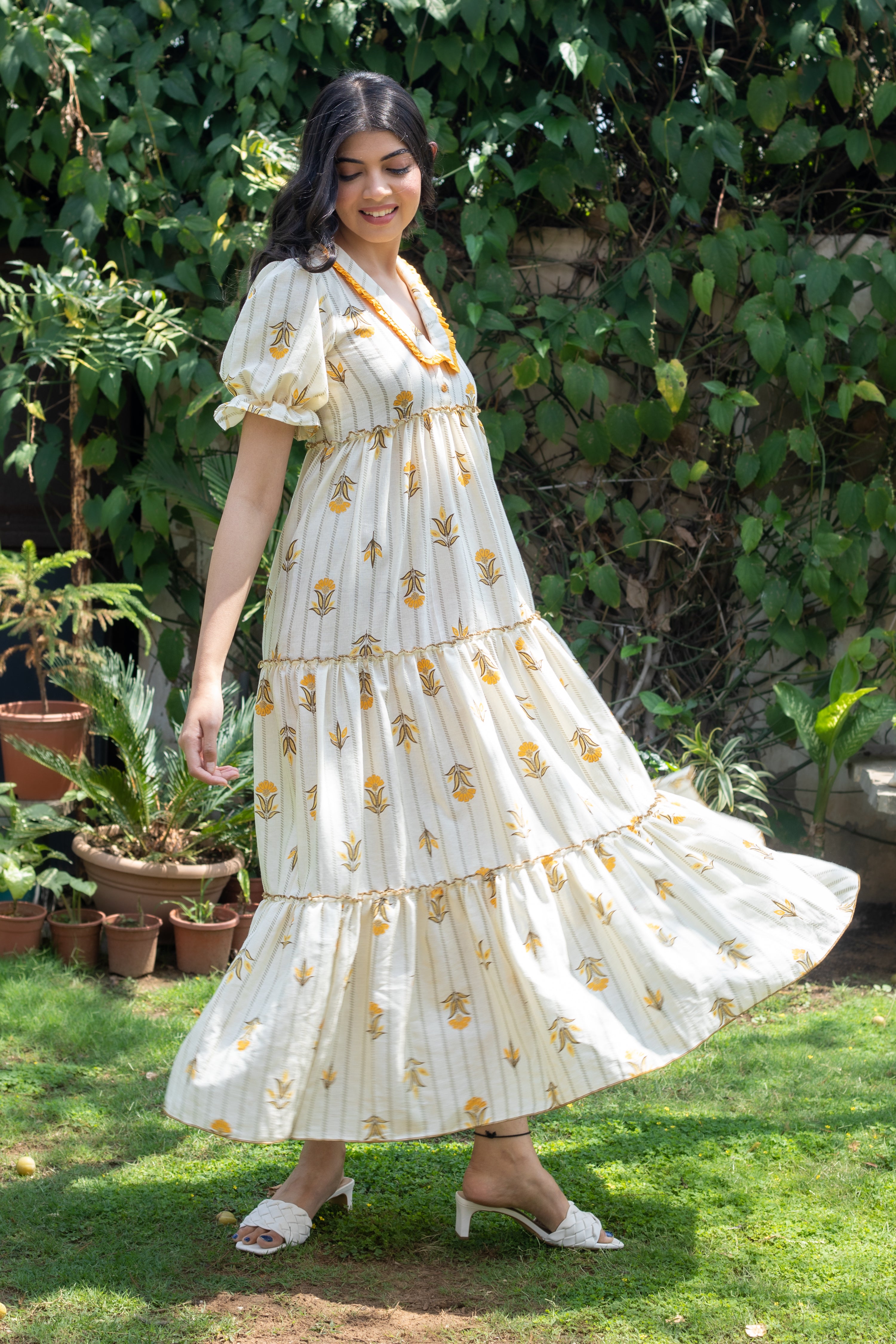 YELLOW LILY DRESS