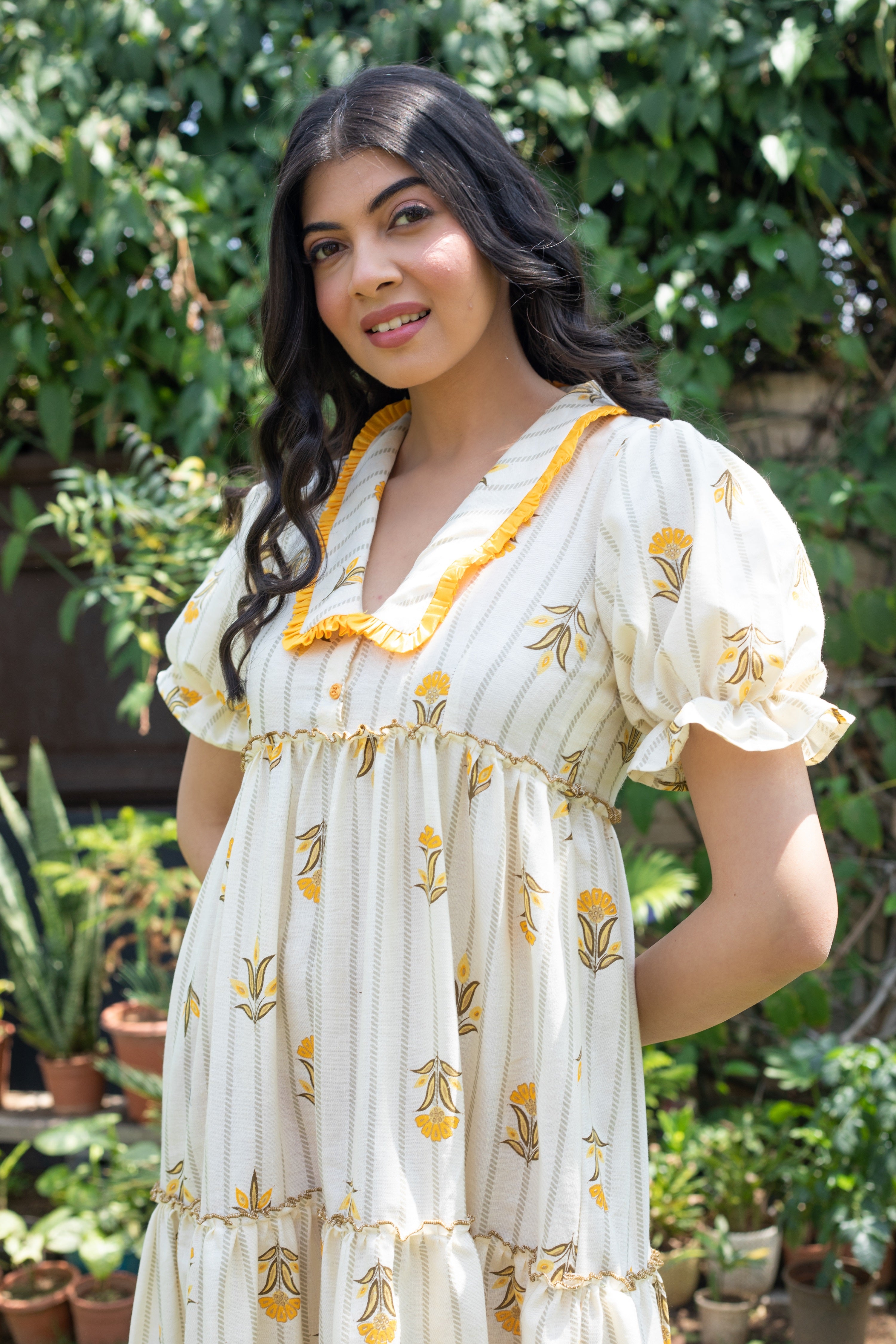 YELLOW LILY DRESS