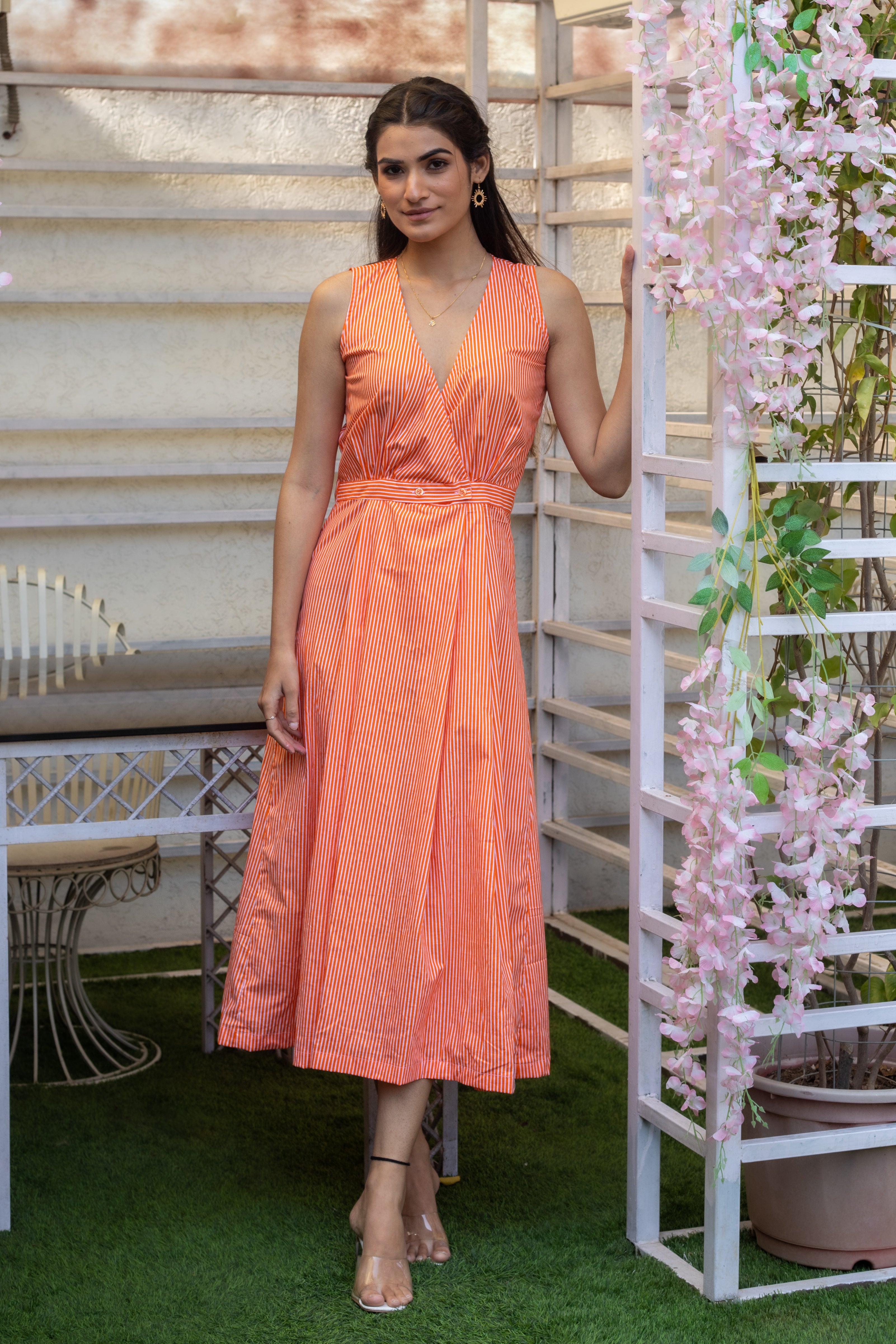 SALMON DRESS - Sarnya