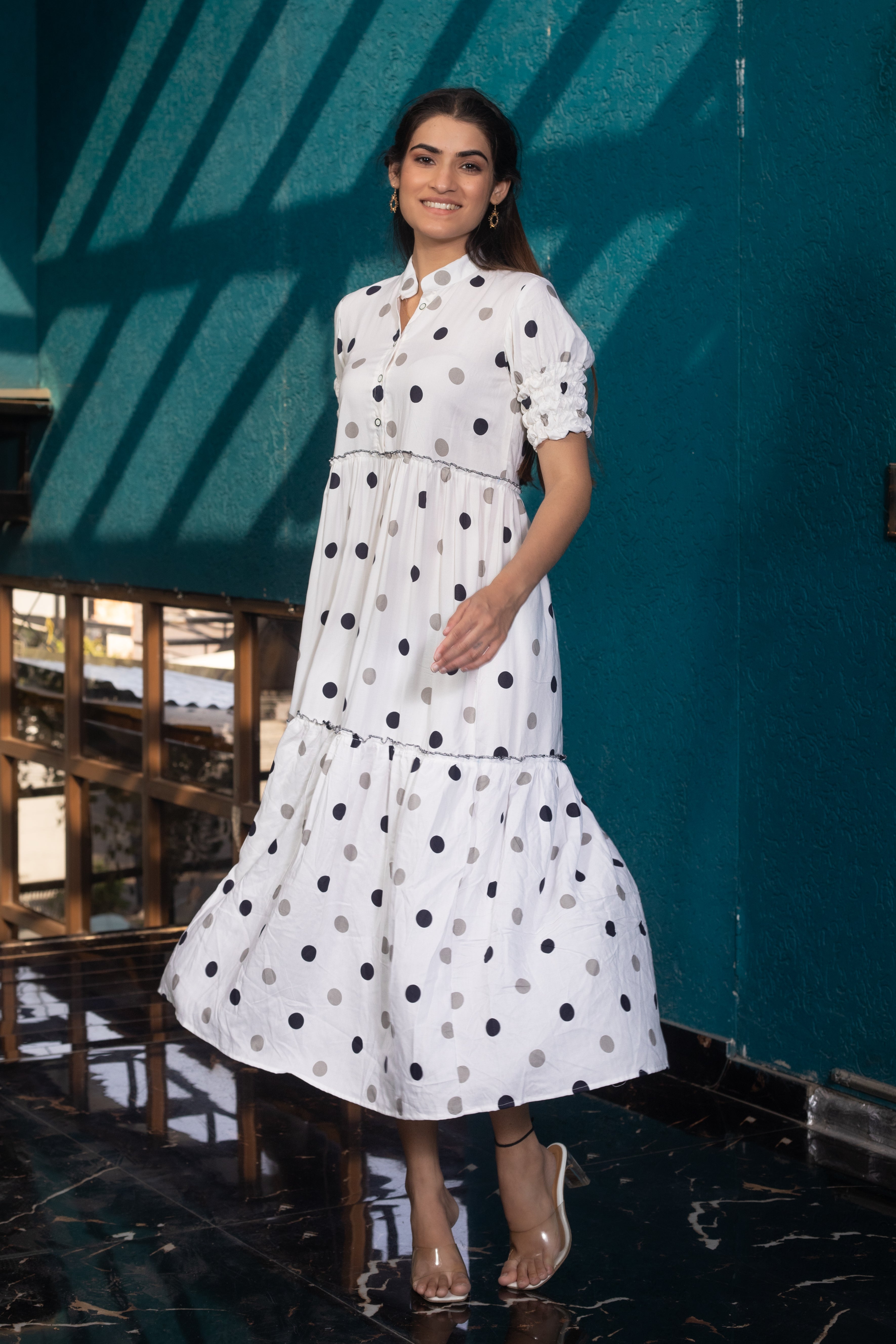 PANDA POLKA DRESS - Sarnya