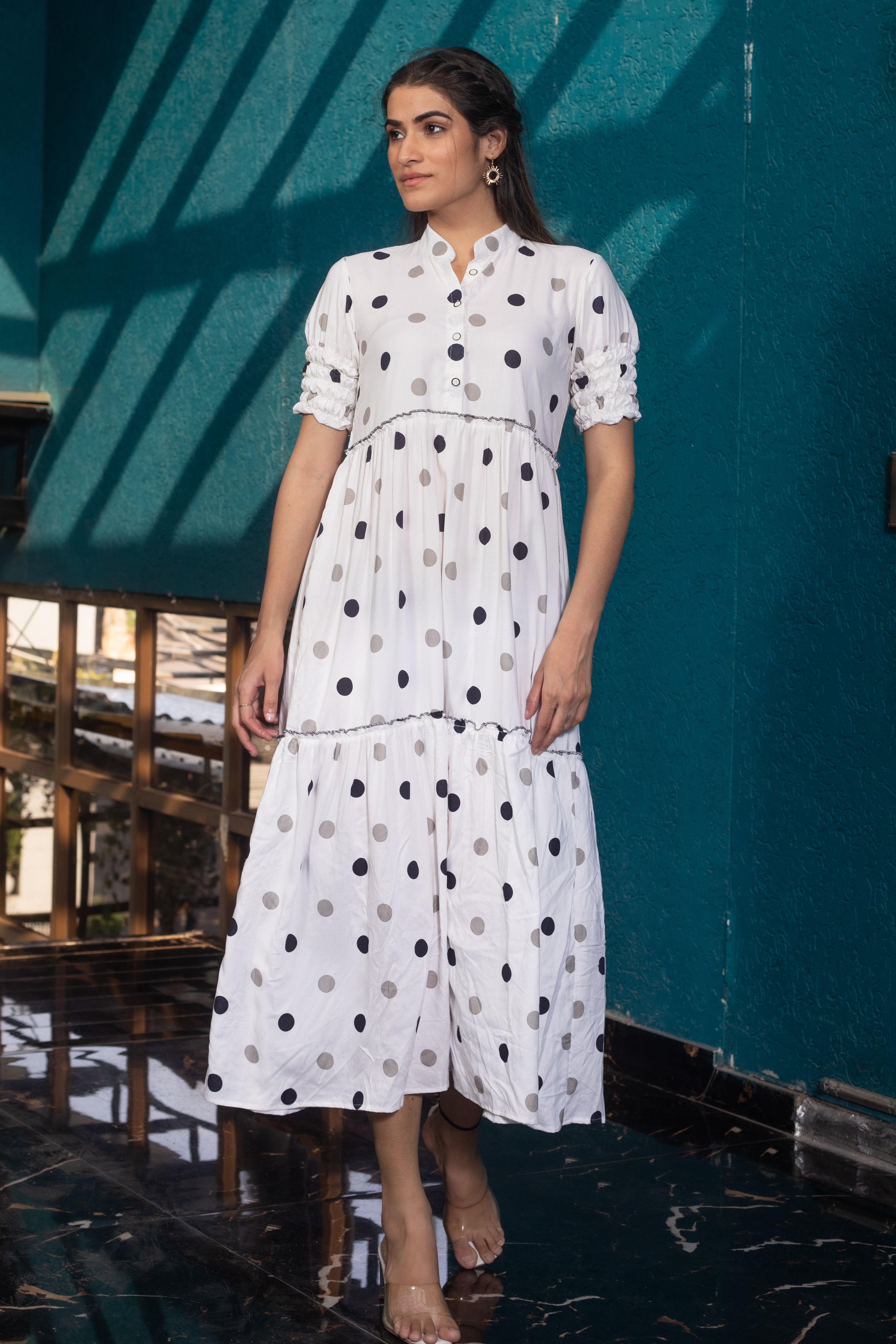 PANDA POLKA DRESS - Sarnya