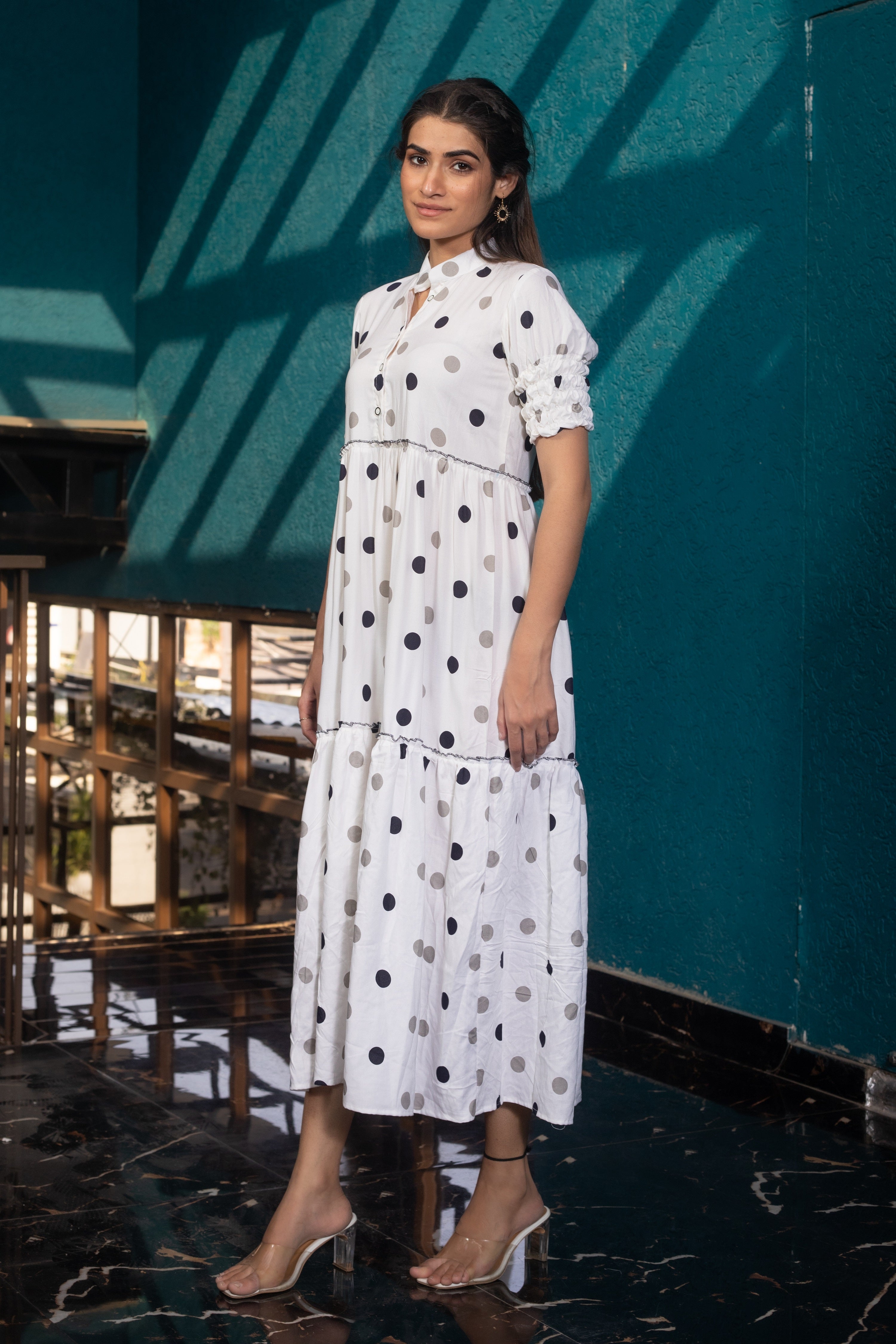 PANDA POLKA DRESS - Sarnya