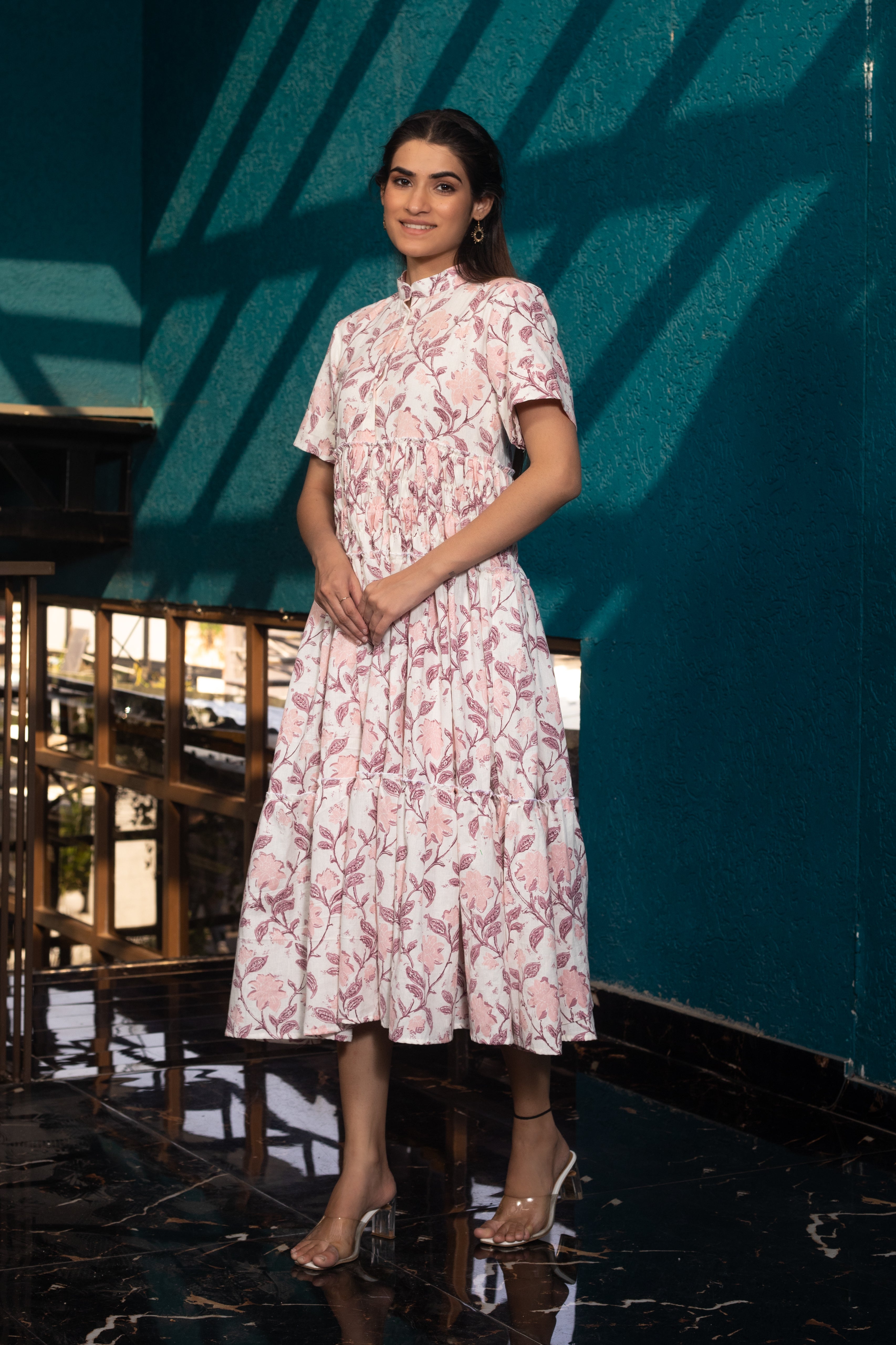 JUNO PEACH DRESS - Sarnya