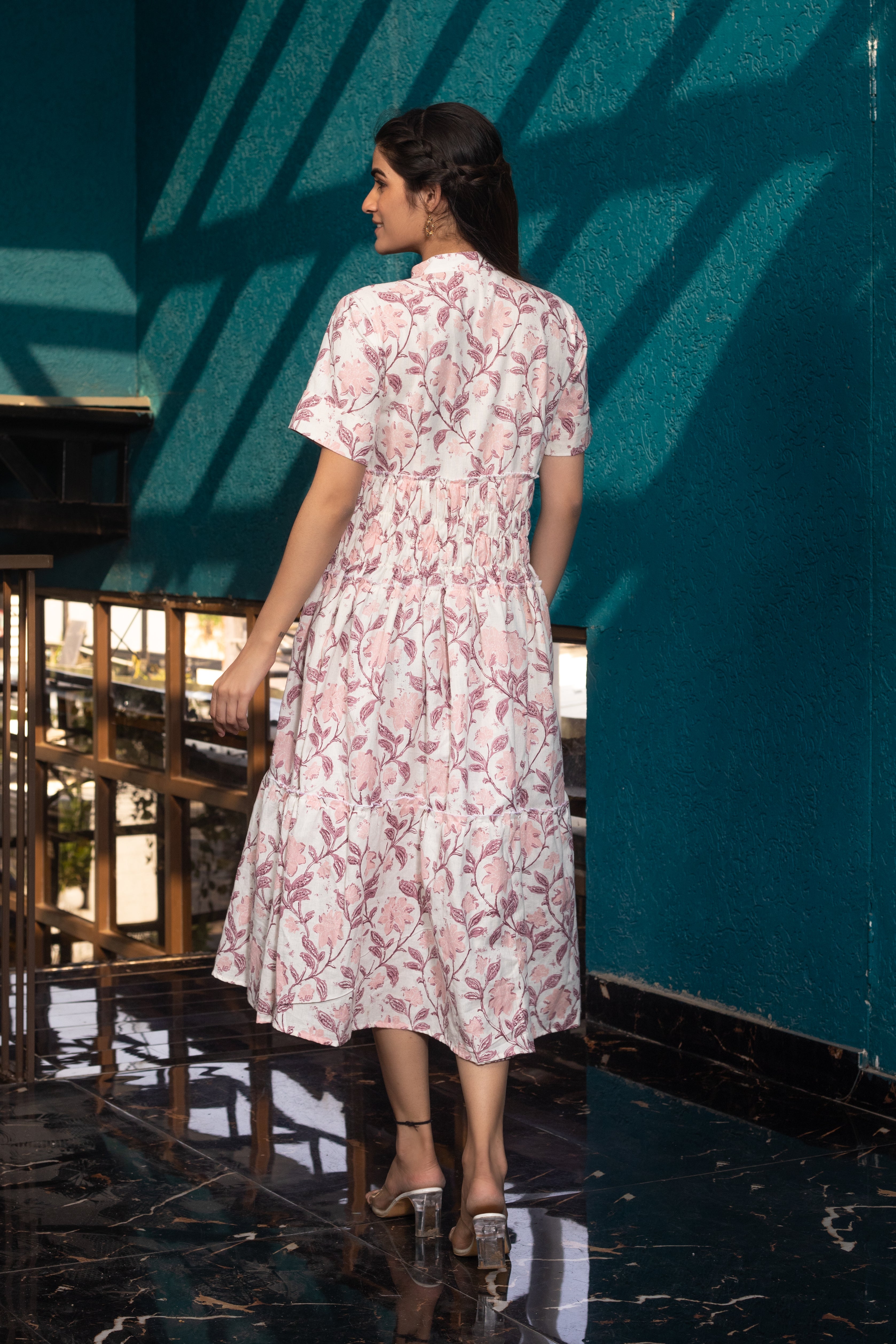 JUNO PEACH DRESS - Sarnya