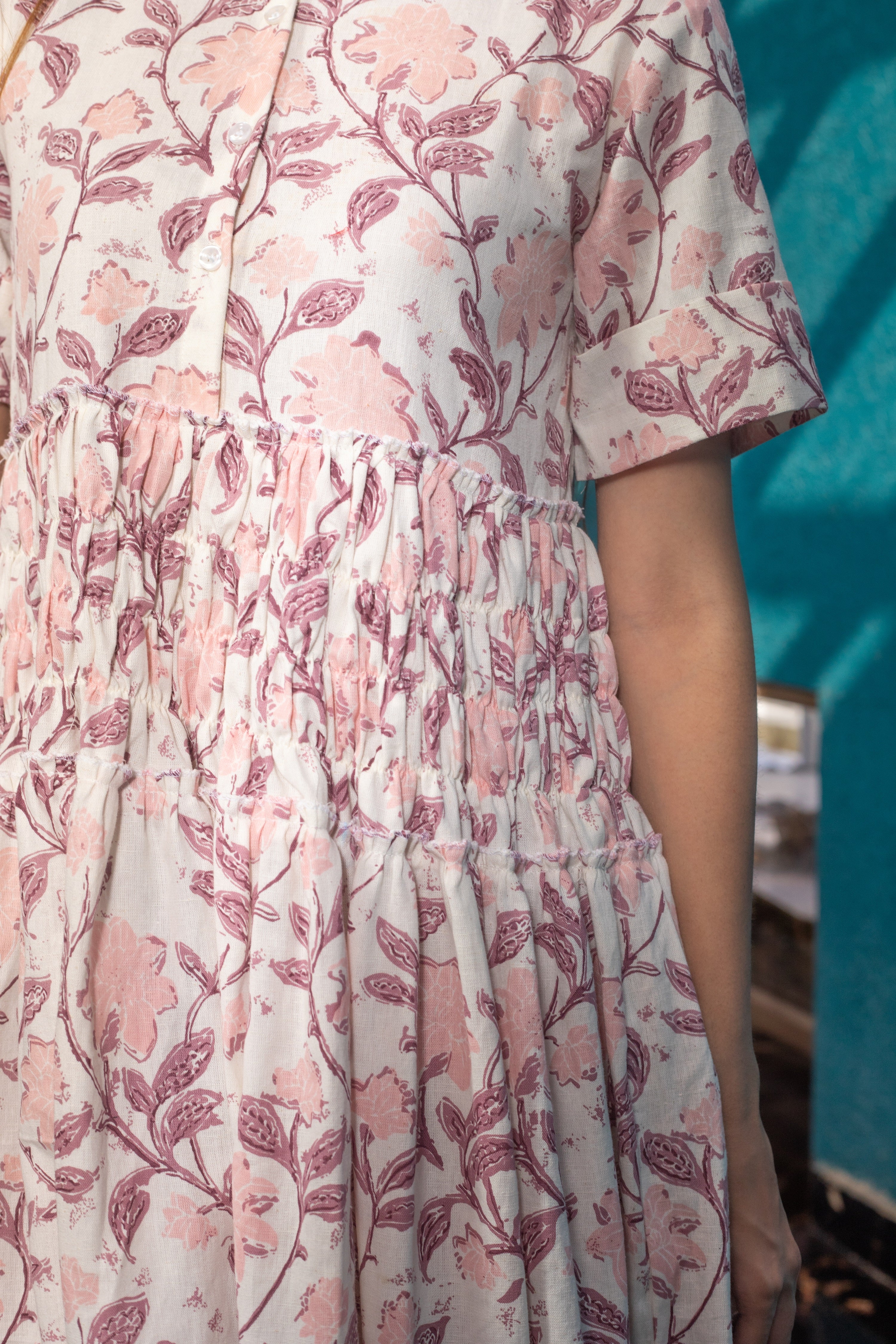 JUNO PEACH DRESS - Sarnya