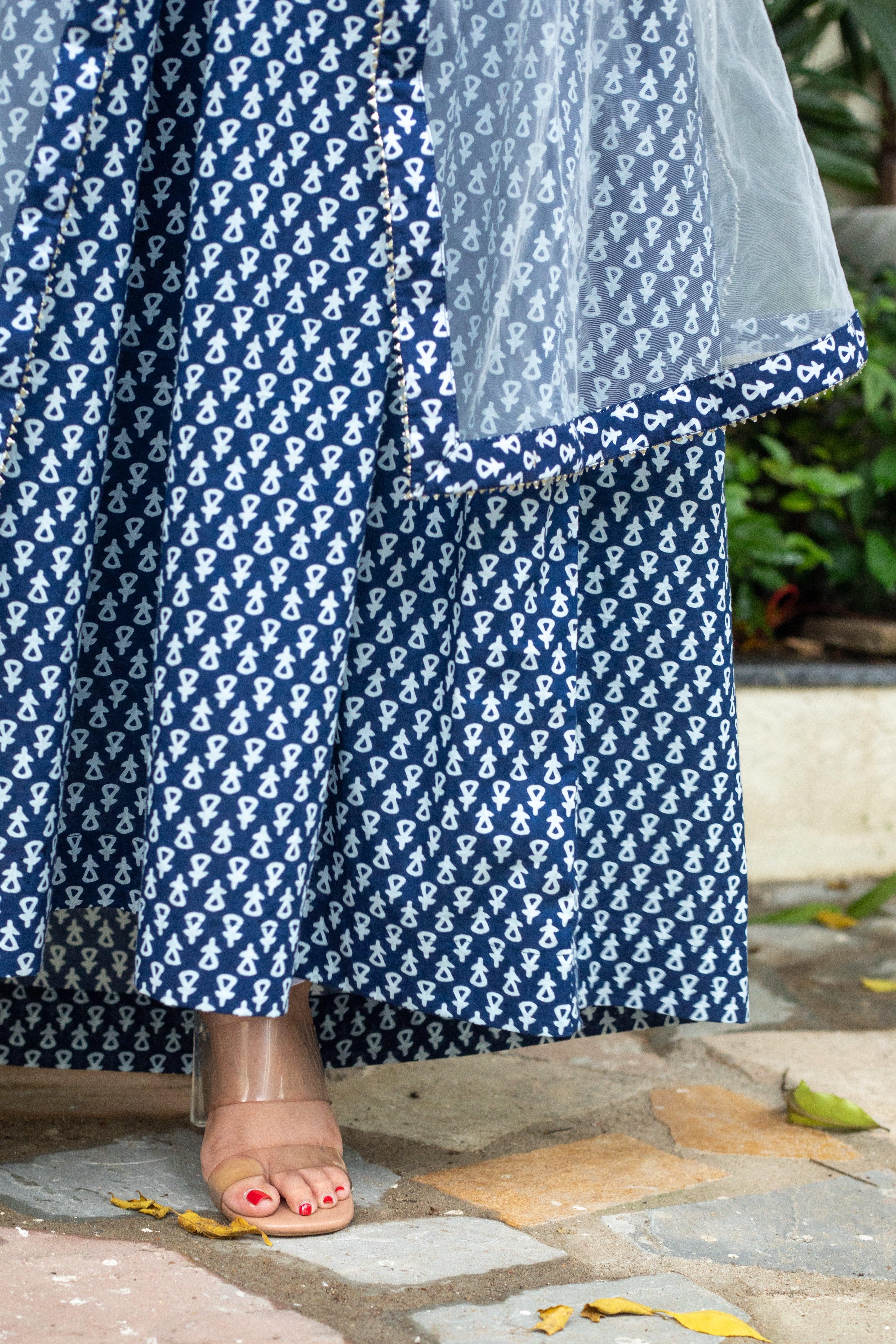 EVA INDIGO SUIT SET - Sarnya