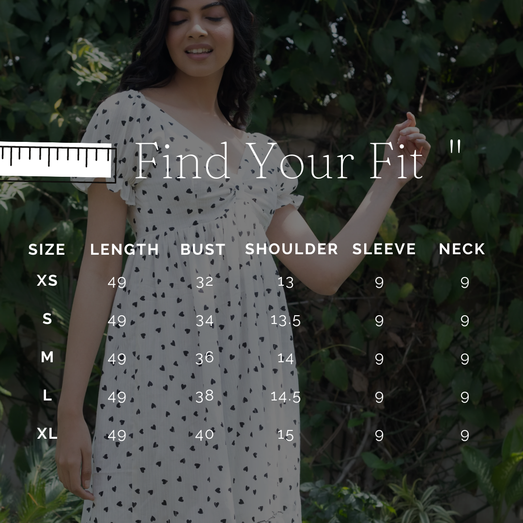 LITTLE HEART WHITE DRESS - Sarnya