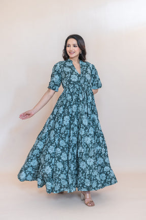 FARHAT COTTON FLARD DRESS