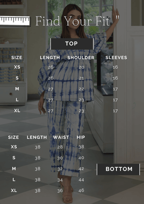 SILKY BLUE CLOUD CO-ORD SET - Sarnya