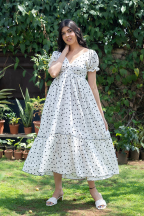 LITTLE HEART WHITE DRESS - Sarnya