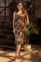 LEOPARD FIRE DRESS - Sarnya
