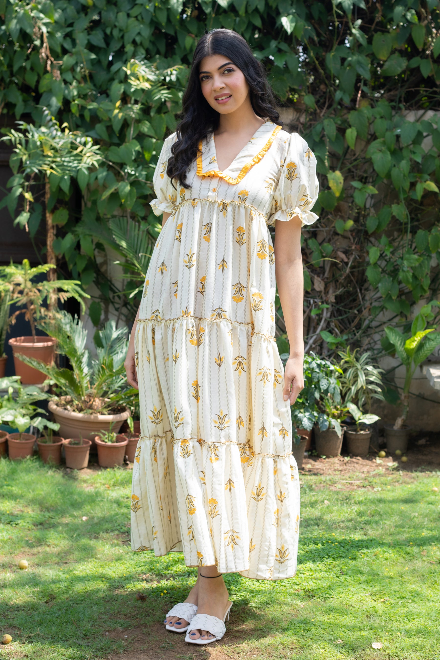 YELLOW LILY DRESS - Sarnya