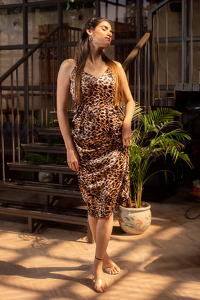 LEOPARD FIRE DRESS - Sarnya