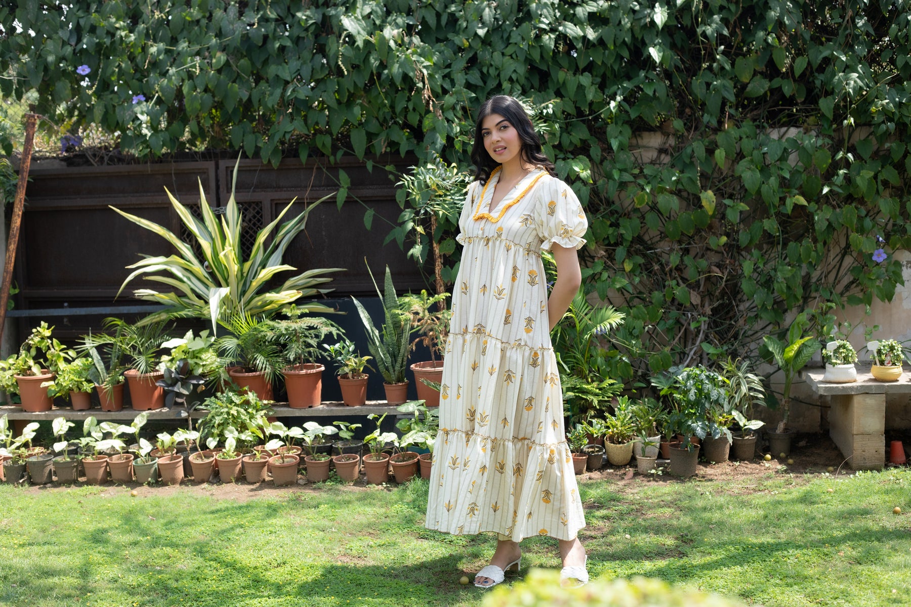 YELLOW LILY DRESS - Sarnya