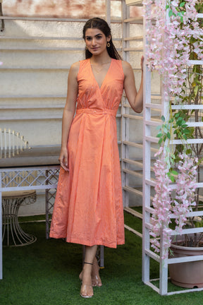 SALMON DRESS - Sarnya