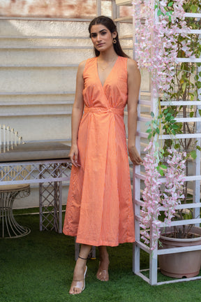 SALMON DRESS - Sarnya