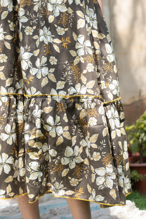 SHADOW FLORAL DRESS - Sarnya