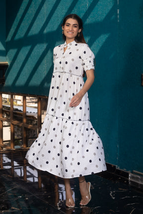 PANDA POLKA DRESS - Sarnya