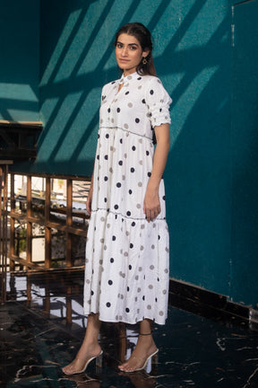 PANDA POLKA DRESS - Sarnya