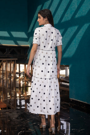 PANDA POLKA DRESS - Sarnya
