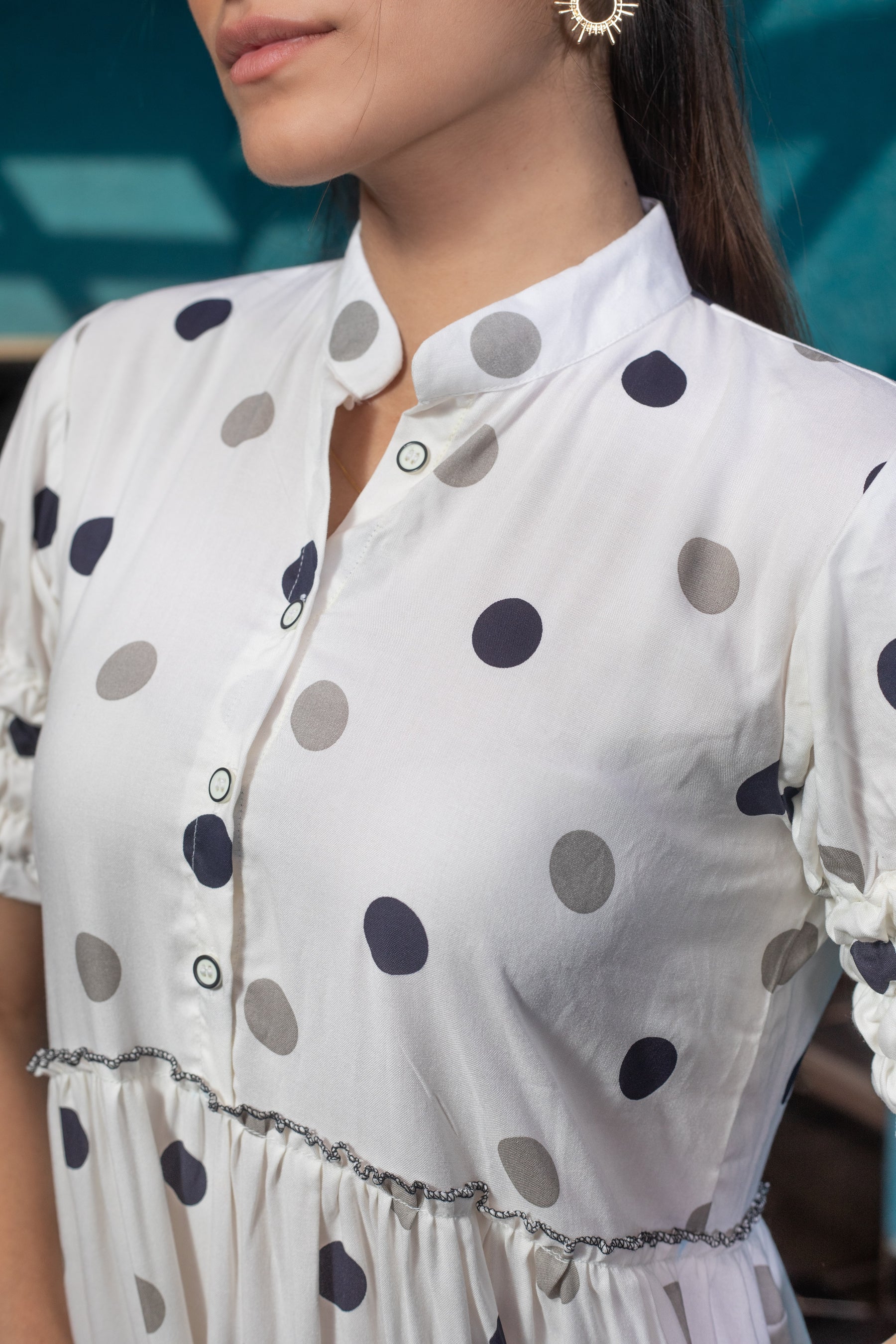 PANDA POLKA DRESS - Sarnya