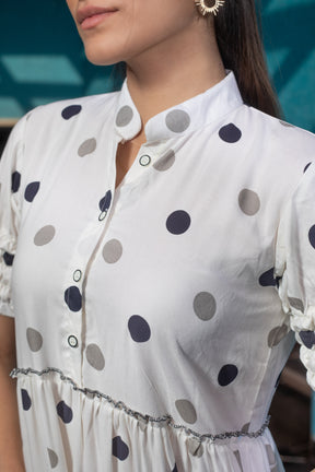 PANDA POLKA DRESS - Sarnya