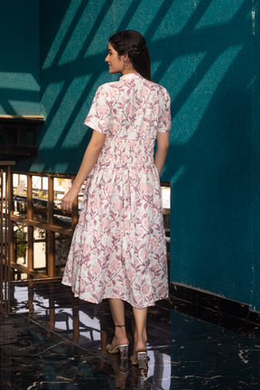 JUNO PEACH DRESS - Sarnya