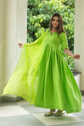 MEDHA ANARKALI SUIT SET - Sarnya