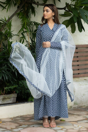 EVA INDIGO SUIT SET - Sarnya