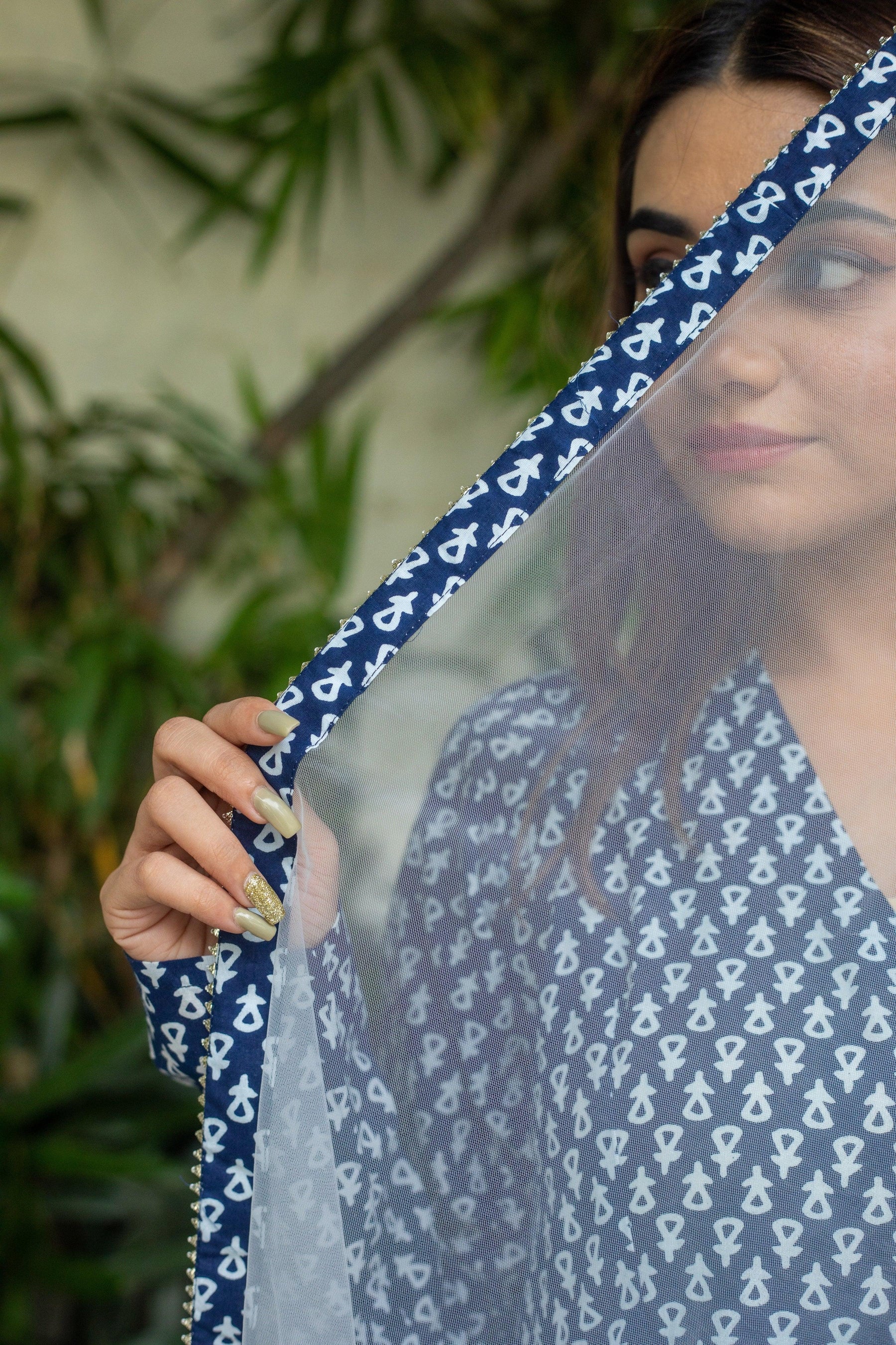 EVA INDIGO SUIT SET - Sarnya