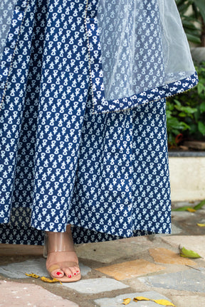 EVA INDIGO SUIT SET - Sarnya