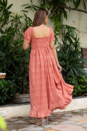 MARIGOLD PLAID DRESS - Sarnya