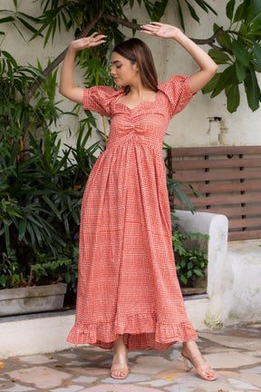 MARIGOLD PLAID DRESS - Sarnya